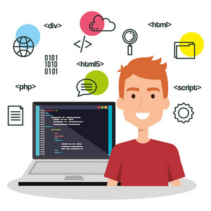 軟件語言程序員頭像 計算機軟件開發(fā)的視覺符號與職業(yè)標識